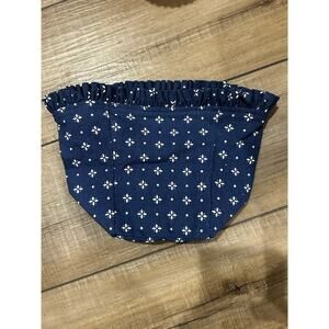 Longaberger Tall Tissue Basket Liner Classic Blue